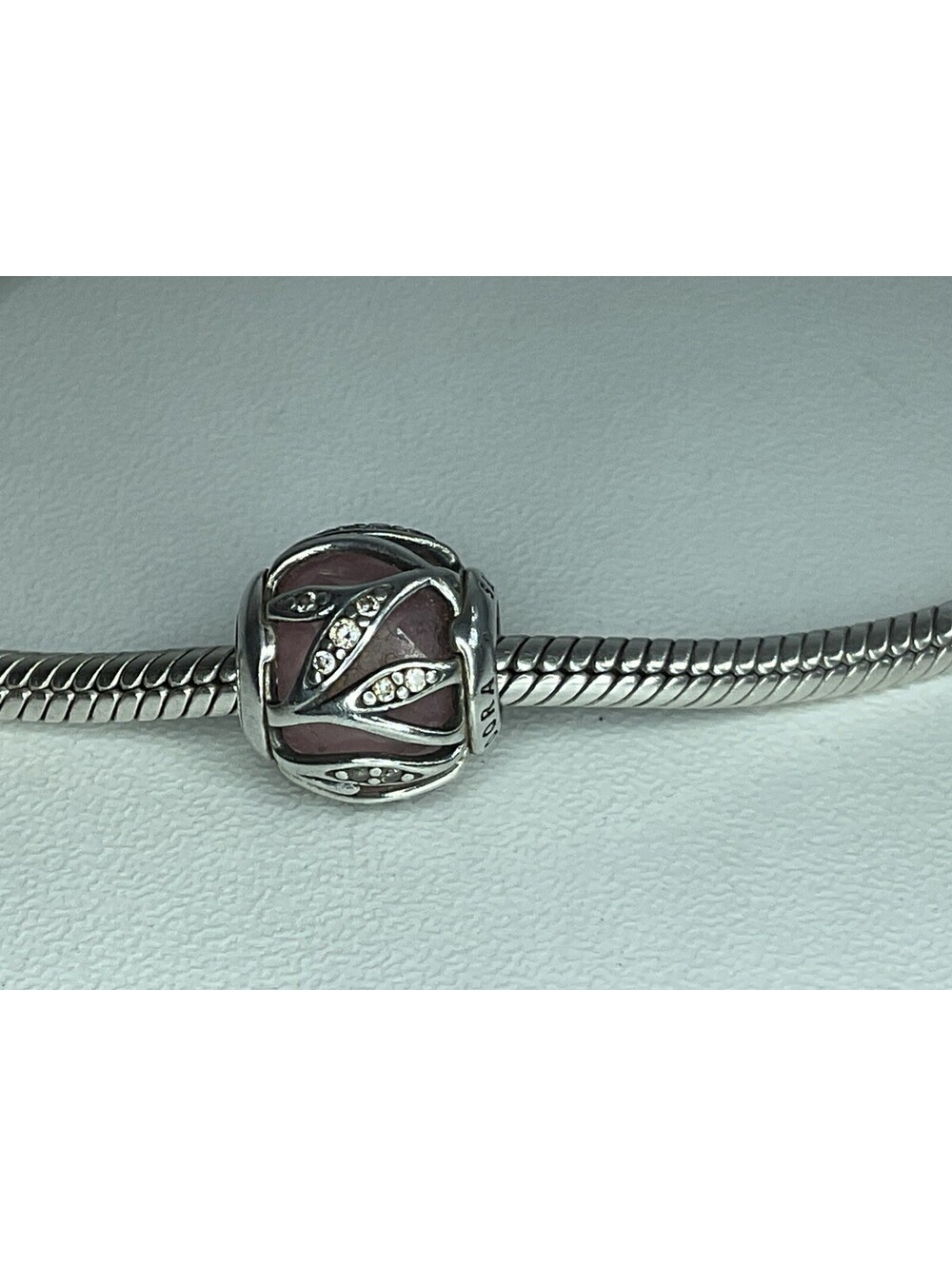 Pandora Natures Radiance Pink Cz Charm Retired